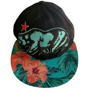 Sole Addiction California Republic SnapBack Flat Bill Hat